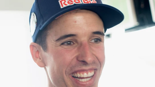 Álex Márquez en su box de Gresini Álex Márquez en su box de Gresini