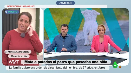 Ana María Montero, madre de la niña. Madre