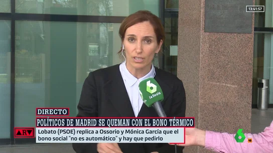 Mónica García reconoce el "error" de cobrar el bono social térmico y asegura que intentará devolverlo Mónica García reconoce el "error" de cobrar el bono social térmico y asegura que intentará devolverlo