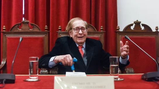 El candidato a la moción de censura de Vox, el economista Ramón Tamames. El candidato a la moción de censura de Vox, el economista Ramón Tamames.