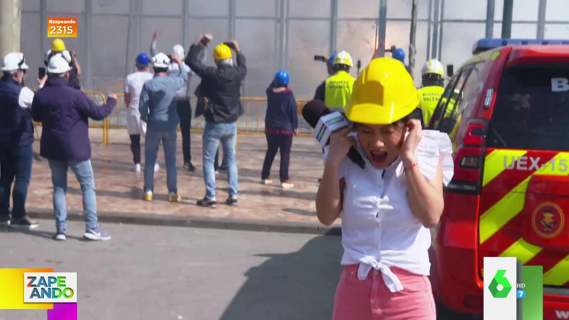 Jiaping en Las Fallas de Valencia 