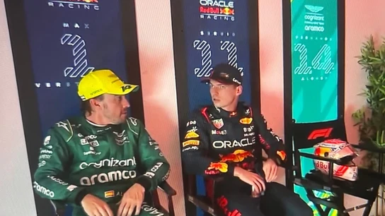 Fernando Alonso y Max Verstappen Fernando Alonso y Max Verstappen