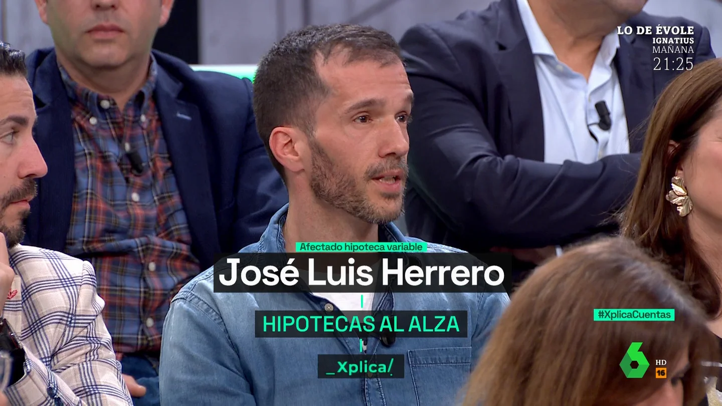 José Luis explica cómo se ha disparado su hipoteca variable: El año pasado pagaba 600 euros y en abril estará en torno a 1.300 "El banco es el último con el que estoy pudiendo hablar", afirma este hombre, que en este vídeo cuenta cómo afecta a su hipoteca la "cuota creciente" que, explica, ya ha denunciado mediante instancia en la oficina de Consumo de su comunidad.