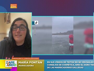 María Fontán, la mariscadora que arrasa en Tik Tok con sus vídeos en el mar: &quot;Valoran más mi trabajo&quot;