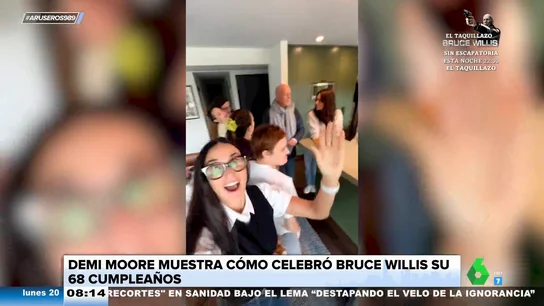 Demi Moore comparte un vídeo de la celebración del cumpleaños de Bruce Willis, tras ser diagnosticado de demencia  Demi Moore comparte un vídeo de la celebración del cumpleaños de Bruce Willis, tras ser diagnosticado de demencia