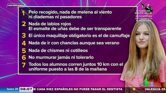 Las estrictas normas a las que tendrá que someterse la princesa Leonor en la academia militar Las estrictas normas a las que tendrá que someterse la princesa Leonor en la academia militar