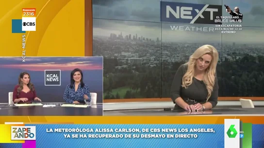 El impactante desmayo de una presentadora en pleno directo que supera al de Lopetegui El impactante desmayo de una presentadora en pleno directo que supera al de Lopetegui