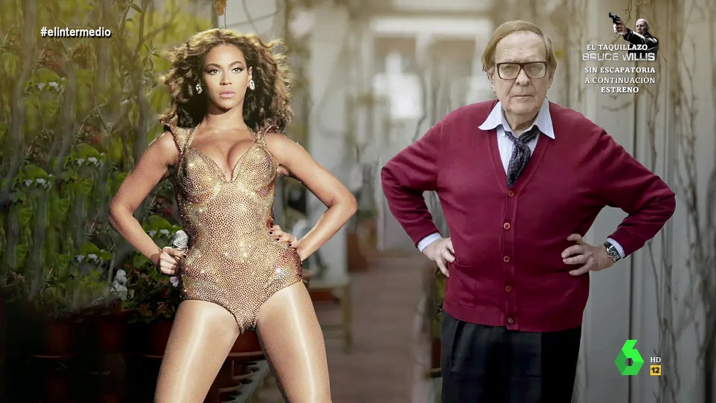 Brazos en jarra y mirada desafiante: así es la postura favorita de Ramón Tamames 'a lo Beyoncé' Brazos en jarra y mirada desafiante: así es la postura favorita de Ramón Tamames 'a lo Beyoncé'