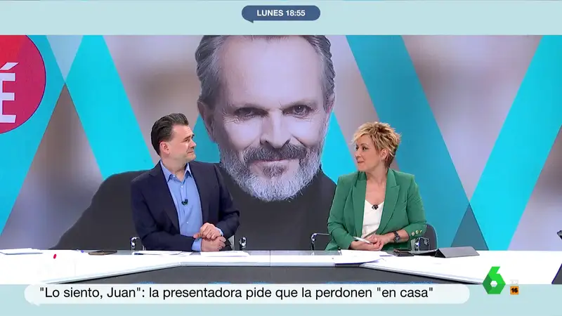 MVT - Iñaki López, tras el beso de Nuria Roca y Miguel Bosé: "Igual por eso tiene ese carácter Juan del Val"
