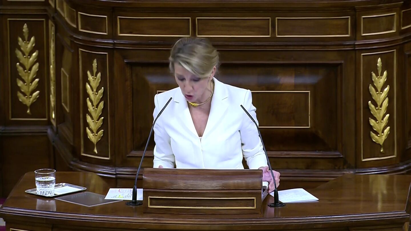 Yolanda Díaz, en la moción de censura