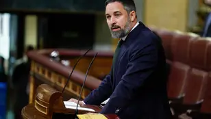 Las frases de Santiago Abascal en su discurso de la moción de censura contra Pedro Sánchez