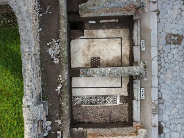 Lugar donde han encontrado el Mosaico en Pompeya