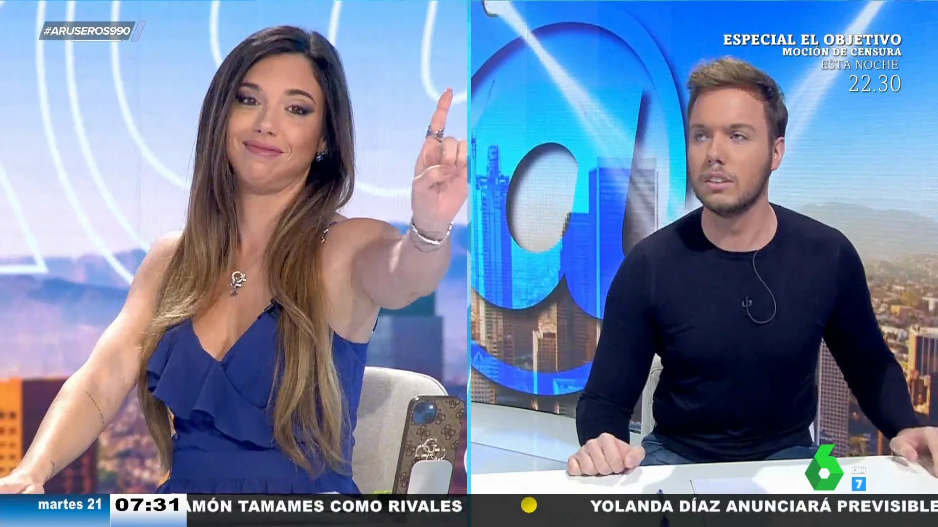 Duelo de 'zascas' entre hermanos: el dardo de Arthur Arús a Tatiana Arús en pleno directo