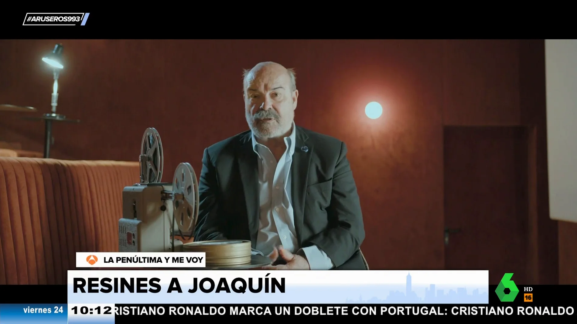El cómico 'dardo' de Antonio Resines a Joaquín: "No es buen actor, vamos, no le veo ni como futbolista"
