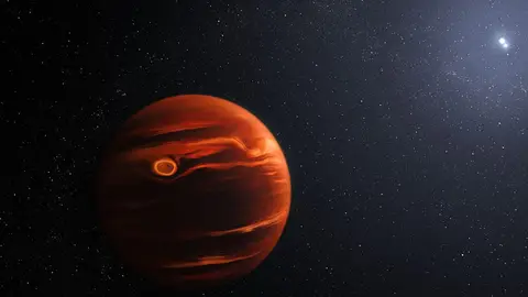 El Webb detecta remolinos de nubes arenosas en un lejano planeta El Webb detecta remolinos de nubes arenosas en un lejano planeta