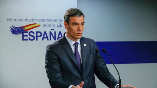 Sánchez reprende a Feijóo por cuestionar en Bruselas la reforma de las pensiones: "Supera la deslealtad de Casado" Sánchez reprende a Feijóo por cuestionar en Bruselas la reforma de las pensiones: "Supera la deslealtad de Casado"