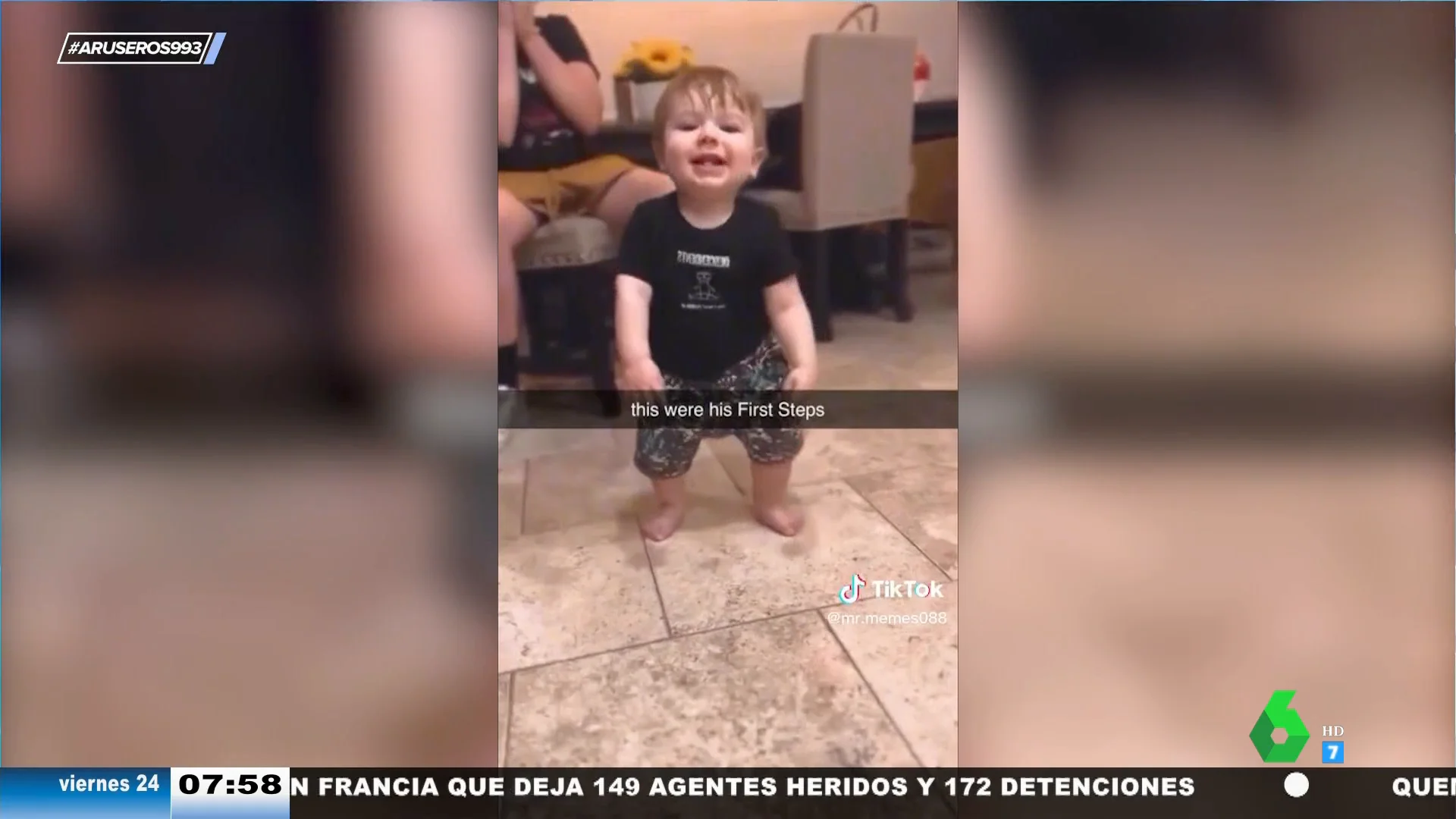 El divertido vídeo viral de un niño que aprende a hacer 'twerking' antes que a caminar