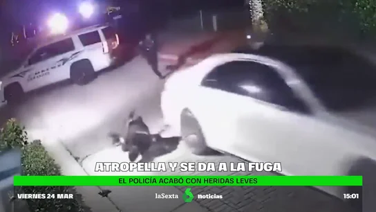 Policía atropellado Policía atropellado