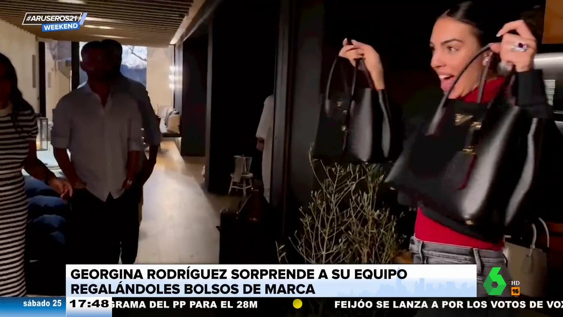 Los regalos de Georgina Rodríguez a sus compañeras y amigas: bolsos de Prada y Louis Vuitton