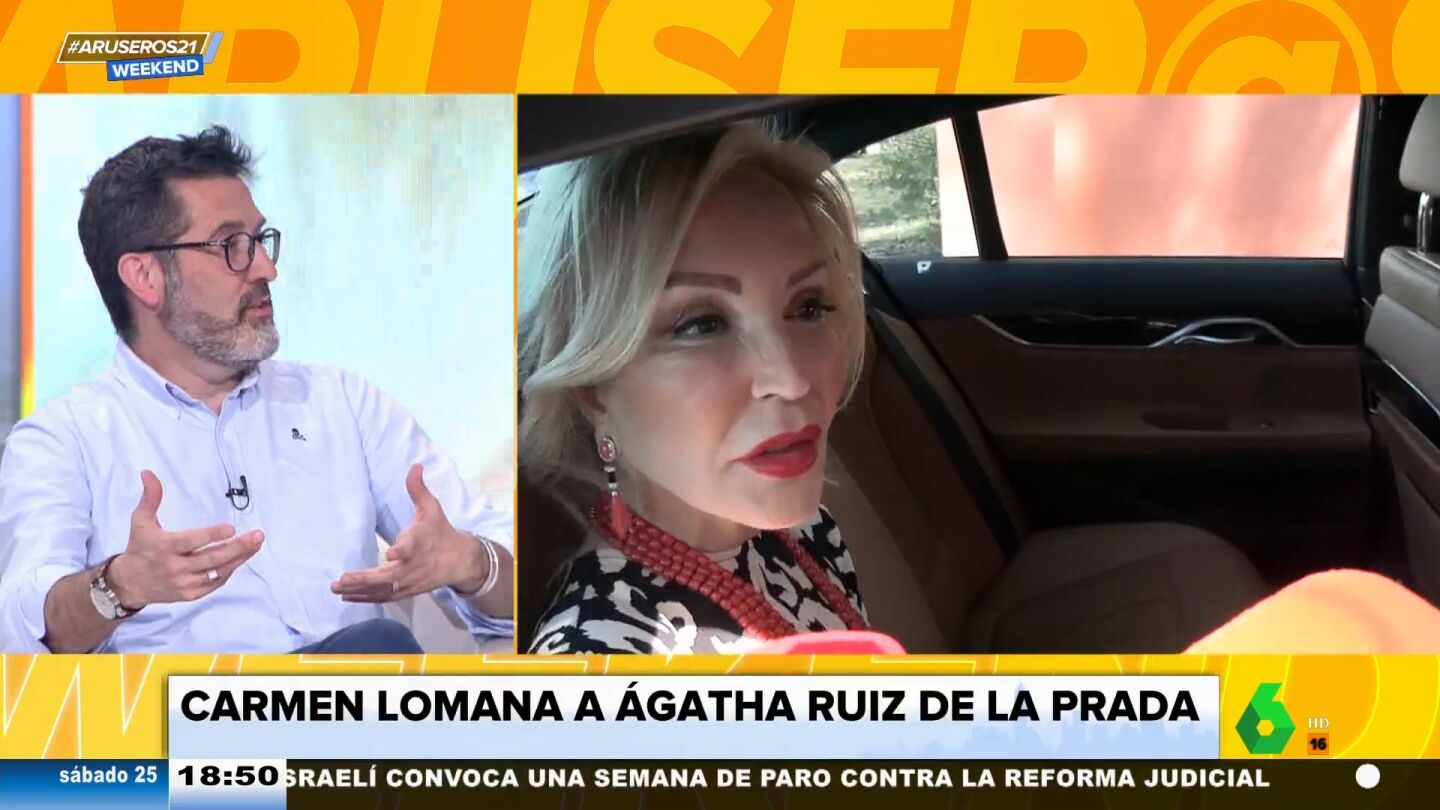 Carmen Lomana, sobre &Aacute;gatha Ru&iacute;z de la Prada: "Me parece pat&eacute;tica la colores"