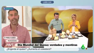 Pablo Ojeda interviene en Más Vale Tarde para hablar sobre el queso