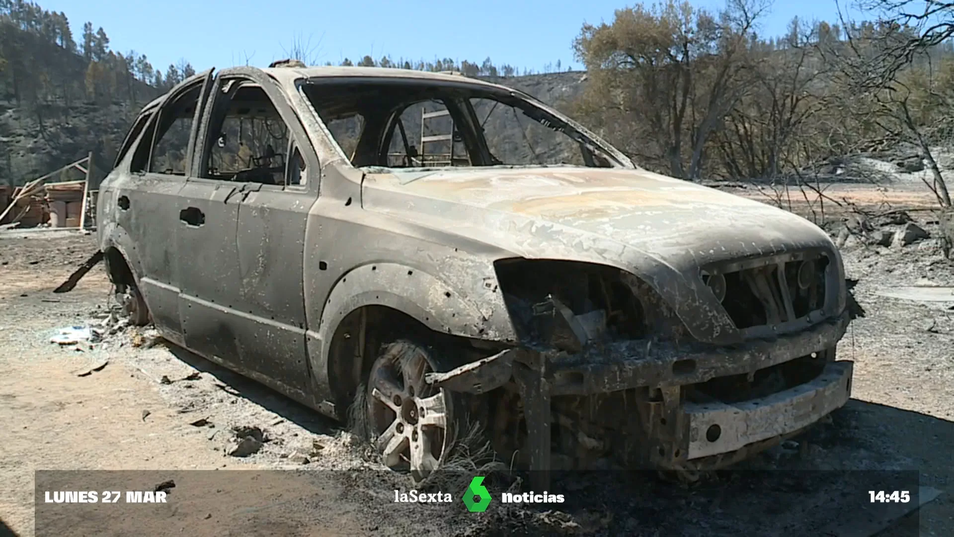 vuelta a casa tras incendio