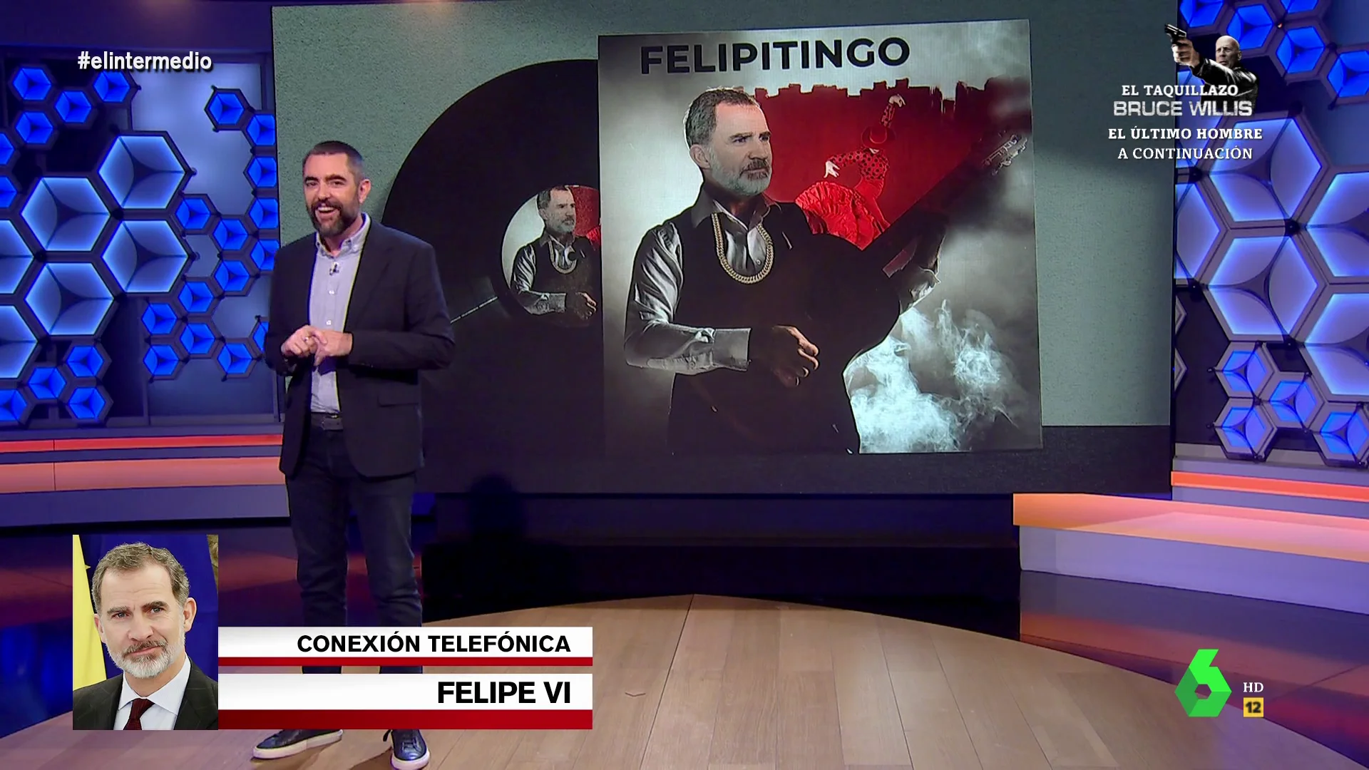 El rey Felipe presenta en El Intermedio su proyecto musical como Felipitingo