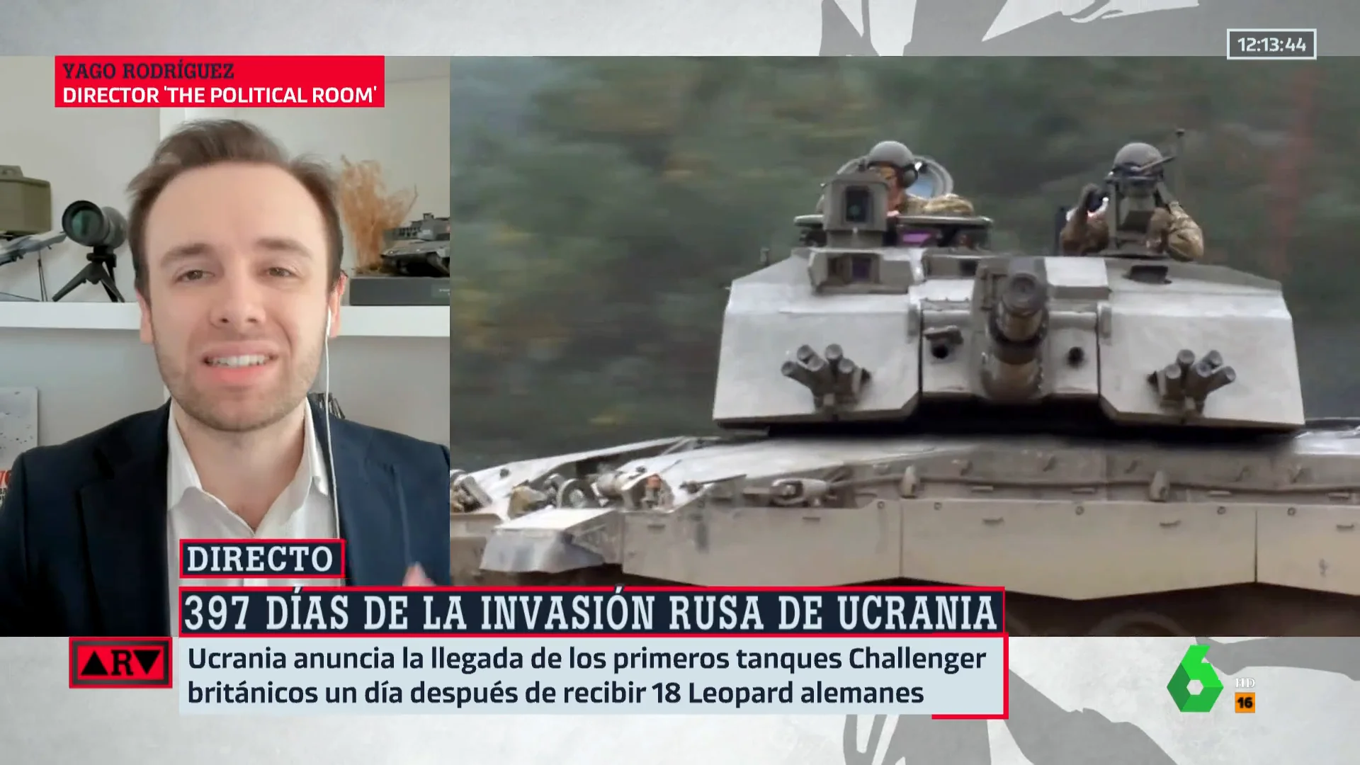 ¿Cómo puede influir en la guerra la llegada de los tanques Challenger a Ucrania? Yago Rodríguez responde