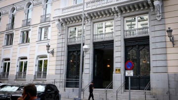 Fachada de la sede del Consejo General del Poder Judicial (CGPJ) en Madrid. 