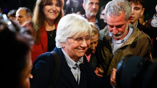 Clara Ponsatí, tras quedar en libertad provisional Clara Ponsatí, tras quedar en libertad provisional