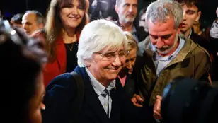 Clara Ponsatí, tras quedar en libertad provisional