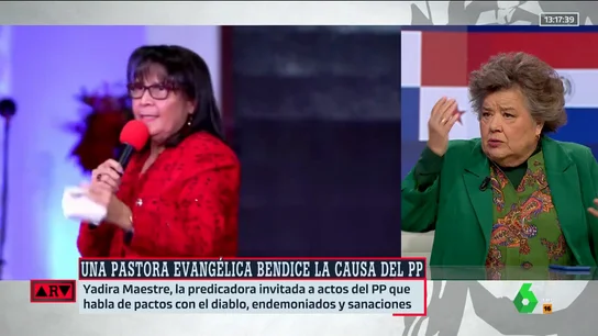 Cristina Almeida "preocupada" por la presencia de una evangelista en un acto del PP: "Parece como si se estuvieran riendo de la propia política" Cristina Almeida "preocupada" por la presencia de una evangelista en un acto del PP: "Parece como si se estuvieran riendo de la propia política"