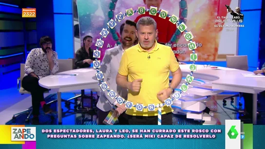 Miki Nadal se enfrenta al Rosco de Zapeando, ¿cuánto sabe sobre el programa? Miki Nadal se enfrenta al Rosco de Zapeando, ¿cuánto sabe sobre el programa?