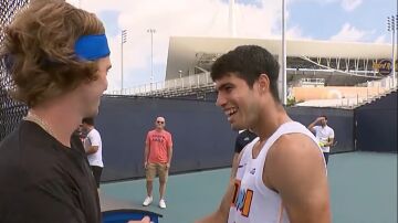 Andrey Rublev y Carlos Alcaraz