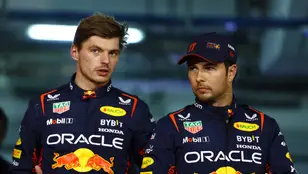 Max Verstappen y 'Checo' Pérez