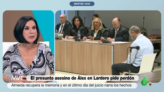 Beatriz de Vicente analiza la "crueldad" del asesino de Lardero en el juicio: "Se regodea con detalles execrables" Beatriz de Vicente analiza la "crueldad" del asesino de Lardero en el juicio: "Se regodea con detalles execrables"