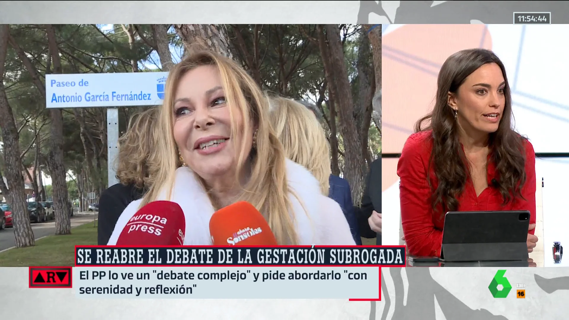 María García Aller, sobre Ana Obregón: "Es inevitable pensar en la esperanza de vida de esa madre"