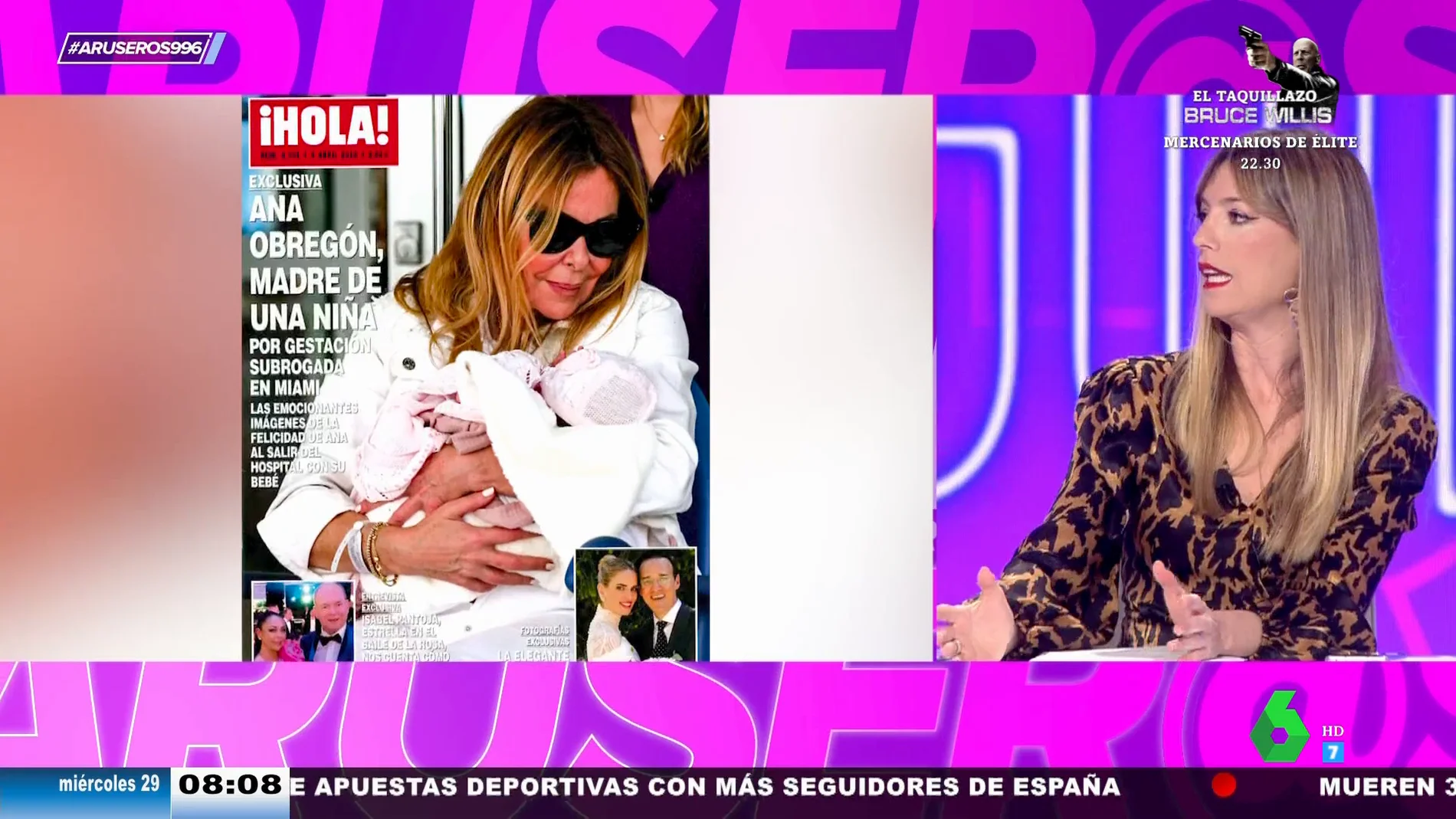 María Moya, al ver a Ana Obregón en silla de ruedas con su hija: "Es inquietante porque ella no ha dado a luz"