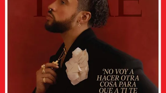 La portada de Time con Bad Bunny. La portada de Time con Bad Bunny.