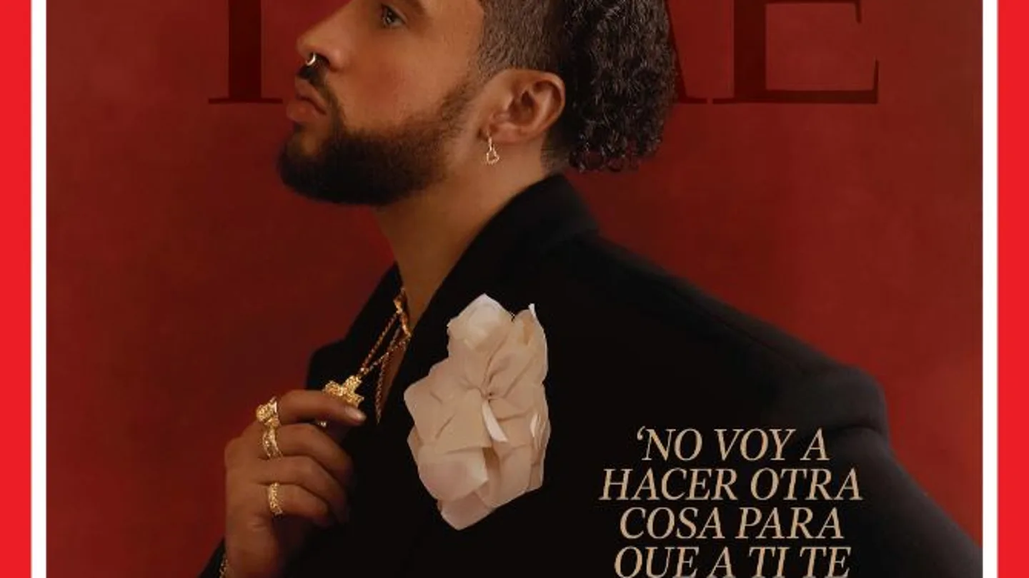 La portada de Time con Bad Bunny. La portada de Time con Bad Bunny.