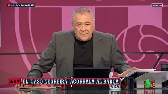 Ferreras, sobre el 'caso Negreira': "La corrupción puede matar esa gallina de los huevos de oro que es el fútbol español" Ferreras, sobre el 'caso Negreira': "La corrupción puede matar esa gallina de los huevos de oro que es el fútbol español"