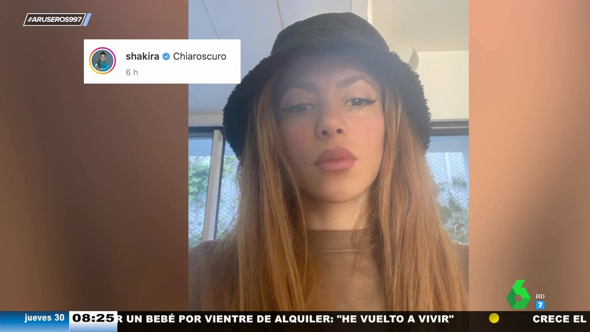 El selfie viral de Shakira con una posible indirecta a Clara Chía, novia de Gerard Piqué: "Chiaroscuro"