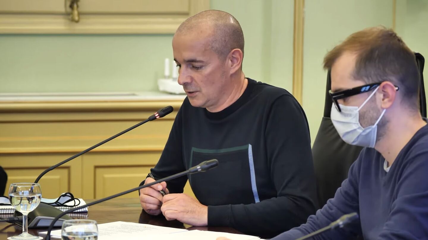 El coordinador auton&oacute;mico de Salud Mental, Jos&eacute; Oriol Lafau, en una comparecencia en el Parlament balear.