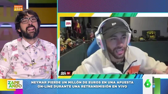 La reacción de Neymar al perder un millón de euros jugando al póker online La reacción de Neymar al perder un millón de euros jugando al póker online