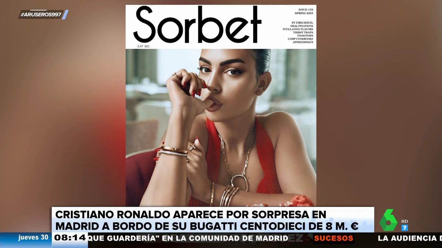 Georgina Rodríguez protagoniza la portada de la revista 'Sorbet' en Arabia Saudí Georgina Rodríguez protagoniza la portada de la revista 'Sorbet' en Arabia Saudí