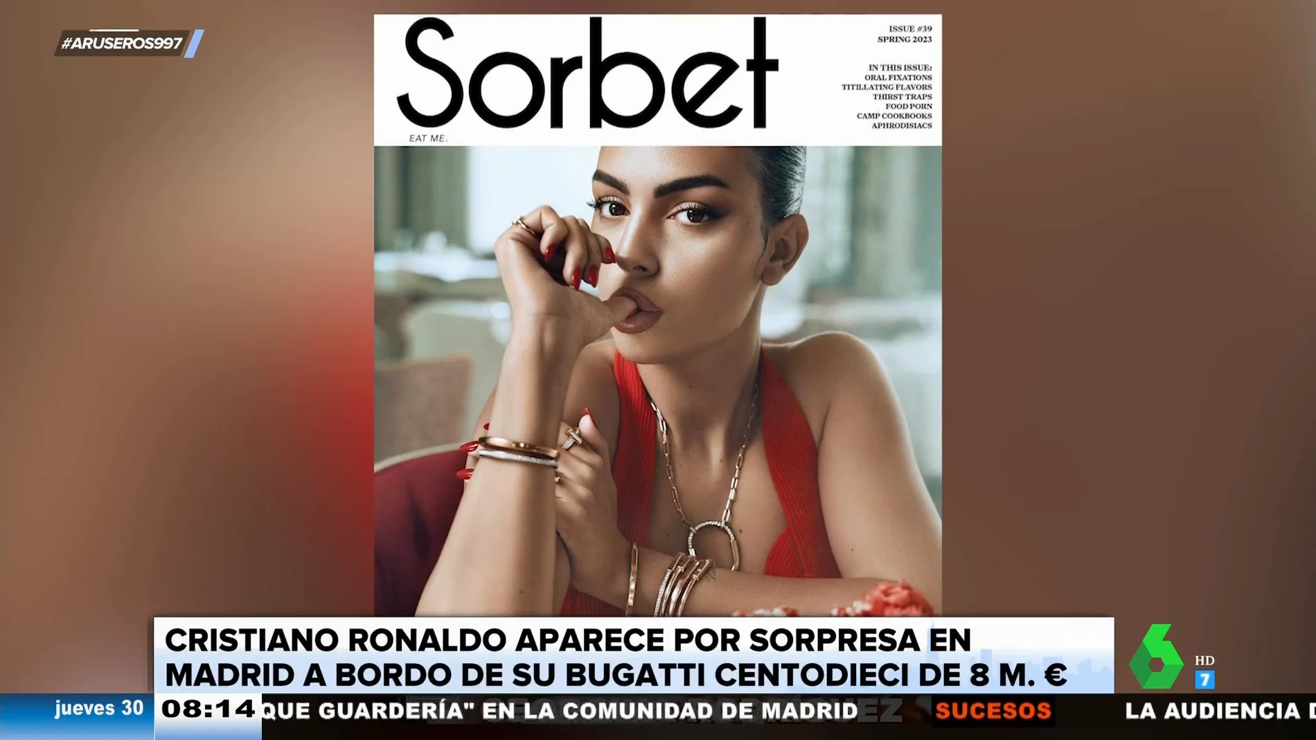 Georgina Rodríguez protagoniza la portada de la revista 'Sorbet' en Arabia Saudí