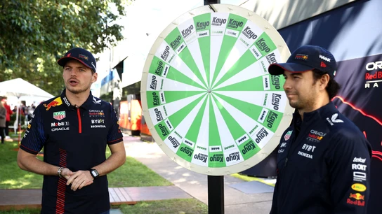 Max Verstappen y Sergio Pérez Max Verstappen y Sergio Pérez