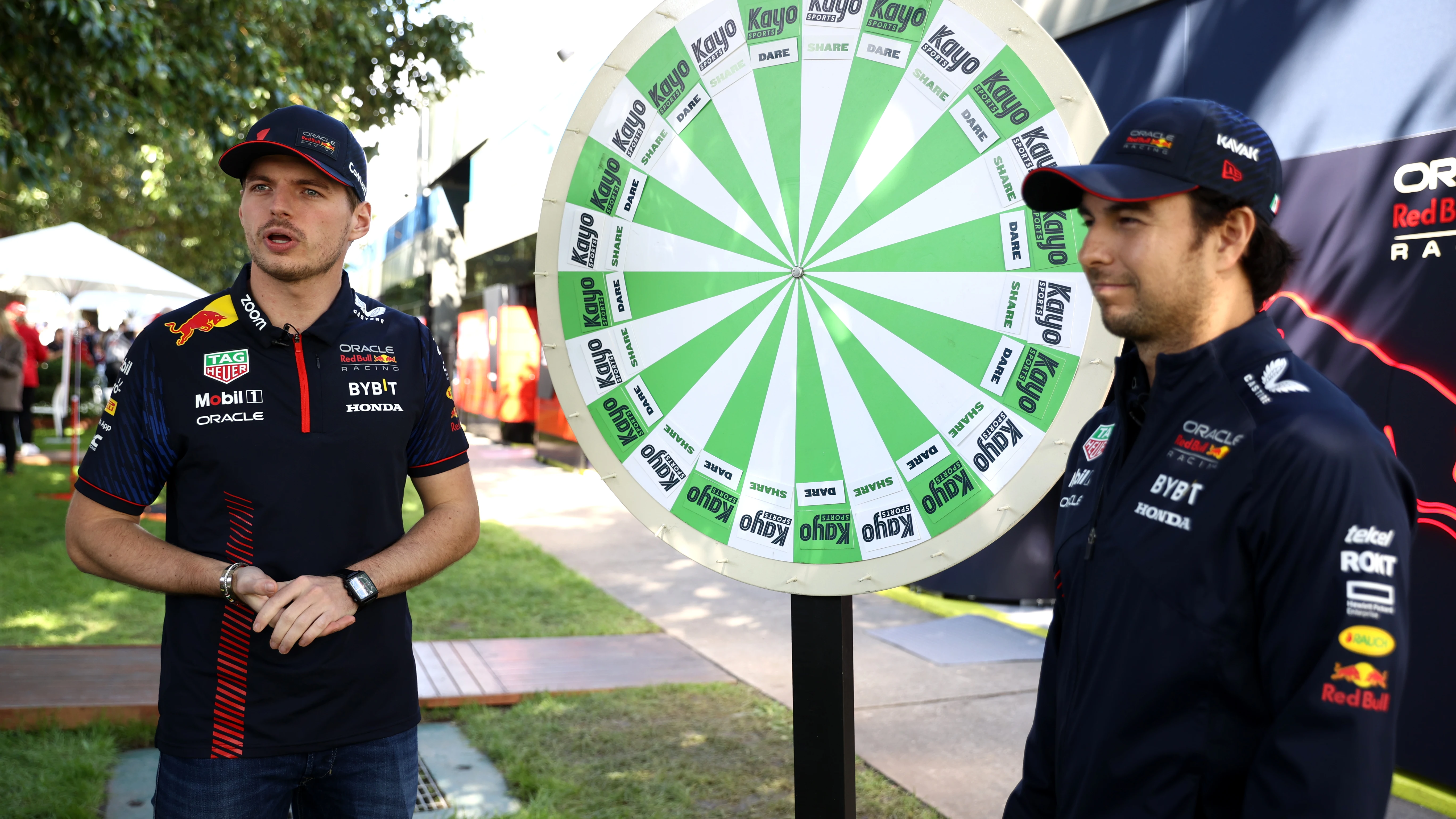 Max Verstappen y Sergio Pérez