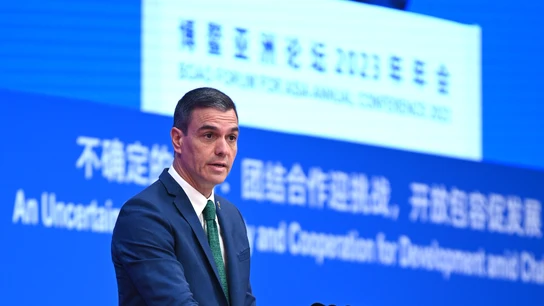Pedro Sánchez, en el Foro de Boao Pedro Sánchez, en el Foro de Boao