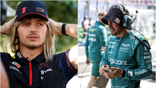 Max Verstappen y Fernando Alonso Max Verstappen y Fernando Alonso